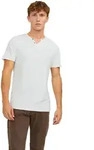 Jack & Jones T-Shirt mit Splitneck in Cloud Dancer-L