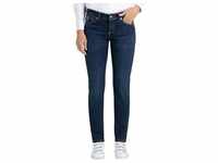 Mac Damen Jeans Slim Fit Carrie Pipe in blauem New Basic-D38 / L30