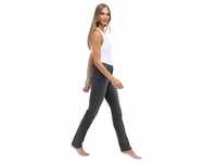 Angels Jeans Straight Fit Cici in grauem Grey Used-D36 / L30