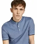 Jack & Jones Poloshirt Paulos mit Mao Kragen in Blau-L