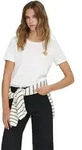 Only T-Shirt Kita in Wei&szlig; mit Glitzer-Herz-XS