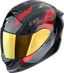 Scorpion 140-483-24-06, Scorpion Exo-1400 Evo II Carbon Air Platted Helm schwarz-rot