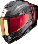 Scorpion 115-518-24-04, Scorpion EXO-1500 Carbon Air Zity Integralhelm schwarz-rot