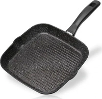 STONELINE Grillpfanne 28 cm | ohne Deckel - Schwarz
