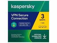 Kaspersky VPN Secure Connection 2024, 3 Geräte -1 Jahr, Download, ESD