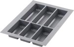 AGOFORM Besteckeinsatz Classico 500/40 Kunststoff Schiefergrau