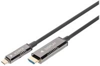 DIGITUS USB-C->HDMI AOC Kabel 20m 4K Glasfaser - Kabel - Digital/Daten