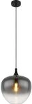 Globo H&Auml;NGELEUCHTE 1X E27 60W / GLOBO MAXY SCHWARZ 25C522 15548H1
