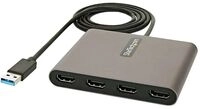 StarTech.com USB 3.0 auf 4x HDMI Adapter - Externe Video- und Grafikkarte - USB Typ-A