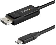 StarTech.com 1m USB-C auf DisplayPort-Kabel - 8K - bidirektional - DisplayPort-Kabel