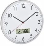 TFA 60.3048.02 - Wand - Digitale Uhr - Rund - Wei&szlig; - Kunststoff - Glas