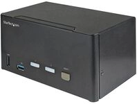 StarTech.com 2 Port DisplayPort KVM Switch - 4K 60 Hz UHD HDR - DP 1.2 KVM Umschalter