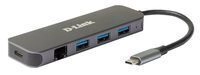D-Link 5-IN-1 USB-C HUB 1 X GIGABIT - Kabel - Digital/Daten