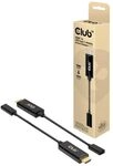 Club 3D Adapterkabel - HDMI m&auml;nnlich zu 24 pin USB-C weiblich