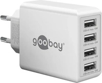GOOBAY 44962, Goobay Netzteil - 30 Watt - 3 A - 4 Ausgabeanschlussstellen (4 x USB)