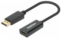Manhattan 4K60Hz Aktiver DisplayPort auf HDMI-Adapter DisplayPort-Stecker HDMI-Buchse