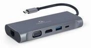 Gembird A-CM-COMBO7-01 USB Type-C 7-in-1 multi-port adapter Hub3.0+ HDMI+ VGA+ PD+