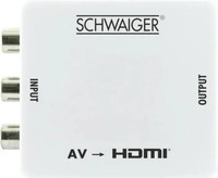 SCHWAIGER HDMRCA01513, Schwaiger HDMRCA01 513 - Scaler-Videokonverter - Wei&szlig; - 1920