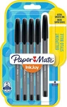 PAPER MATE 1956729, Paper Mate Kugelschreiber InkJoy 100 Kappe 5er sw M 1.0mm Blister