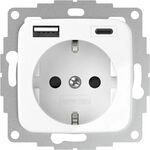 2USB STECKDOSE MIT 2 USB RW GL&Auml;NZ. / JP-5503F SI 15W 3,0A 2U-449368