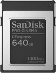 SANDISK 00220059, SanDisk CF Express PRO-CINEMA 640GB, Type B, 1700MB/s Lesen,