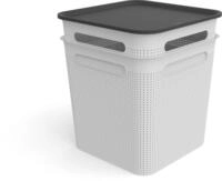 Rotho Box quadratisch 18 l BRISEN Weiss