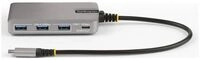 StarTech.com 4-Port USB-C Hub with USB-C DP Alt Mode Video Output 4K 60Hz, 3x USB-A,