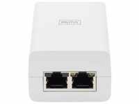 DIGITUS DN-95132, DIGITUS PoE Midspan Injektor 802.3at 30W weiß Gigabit Ethernet -