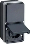 BERKER 47803525, Berker W.1 SSD+WWS KOMBINATION AP GRA / BERKER 47803525