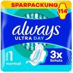 always Ultra Binde Normal mit Fl&uuml;geln Monatspaket, 114 Binden (3 Packungen x 38