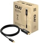 Club 3D Adapterkabel - HDMI m&auml;nnlich zu 24 pin USB-C m&auml;nnlich - 1.8 m - aktiv,