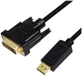 LogiLink Adapterkabel - DisplayPort (M) eingerastet zu DVI-D (M)