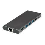VALUE USB Typ C Dockingstation, HDMI 4K60, 4x US3.2Gen1 (1x C + 3x A), 1x PD, 1x