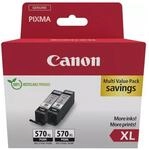 Canon PGI-570XL Ink Cartridge BK TWIN BL SEC - Tintenpatrone