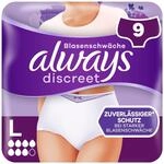 always Discreet Inkontinenz Pants Plus L 9 Inkontinenz-H&ouml;schen