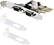 StarTech.com 2-Port PCI Express Serial Card, Dual Port PCIe to RS232 (DB9)
