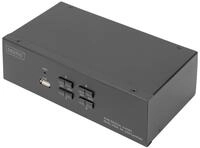 DIGITUS KVM Switch 4-Port DP 4K Dual Display - KVM-Umschalter