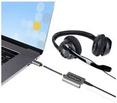 StarTech.com USB-C Headphone Splitter, USB Type C Dual Headset Adapter w/Microphone