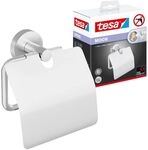 tesa&reg; MOON Toilettenpapierhalter mit Deckel, verchromt WC-Rollenhalter zur