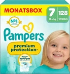 Pampers Premium Protection Gr.7 XL, 15+kg Windeln, 128 St&uuml;ck, Monatsbox