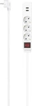 HAMA 223181, Hama 223181 SDL 3F 1,4M/USB-A 17W/M.SCH/BS