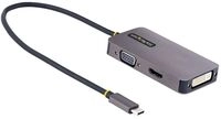StarTech.com USB C Video Adapter, USB C to HDMI DVI VGA Adapter, Up to 4K 60Hz,