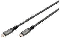 DIGITUS USB-C Anschlusskabel 1m USB-C->USB-C/USB 4.0/8Ka60HZ/PD3.0 - Kabel -