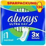 always Ultra Binde Normal Monatspaket, 136 Binden (4 Packungen x 34 St&uuml;ck)