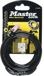 MASTER LOCK Spiral-Kabelschloss 8143 EURDPRO mit Zahlenkombination 1200 mm SB