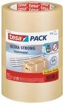 Tesa Tesapack Ultra Strong - Packband - 50 mm x 66 m - PVC - transparent (Packung mit
