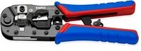 KNIPEX Crimpzange f&uuml;r RJ45-Westernstecker mit Mehrkomponenten-H&uuml;llen...