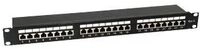 Equip Pro - Patch Panel - Rack montierbar - CAT 6 - STP - RJ-45 X 24 - Schwarz - 1U -