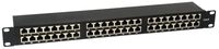 Equip Pro - Patch Panel - Rack montierbar - CAT 6 - STP - RJ-45 X 48 - Schwarz - 1U -