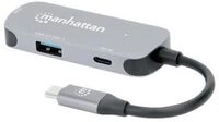 Manhattan USB-C Dock/Hub, Ports (x3): HDMI, USB-A and USB-C, With Power Delivery